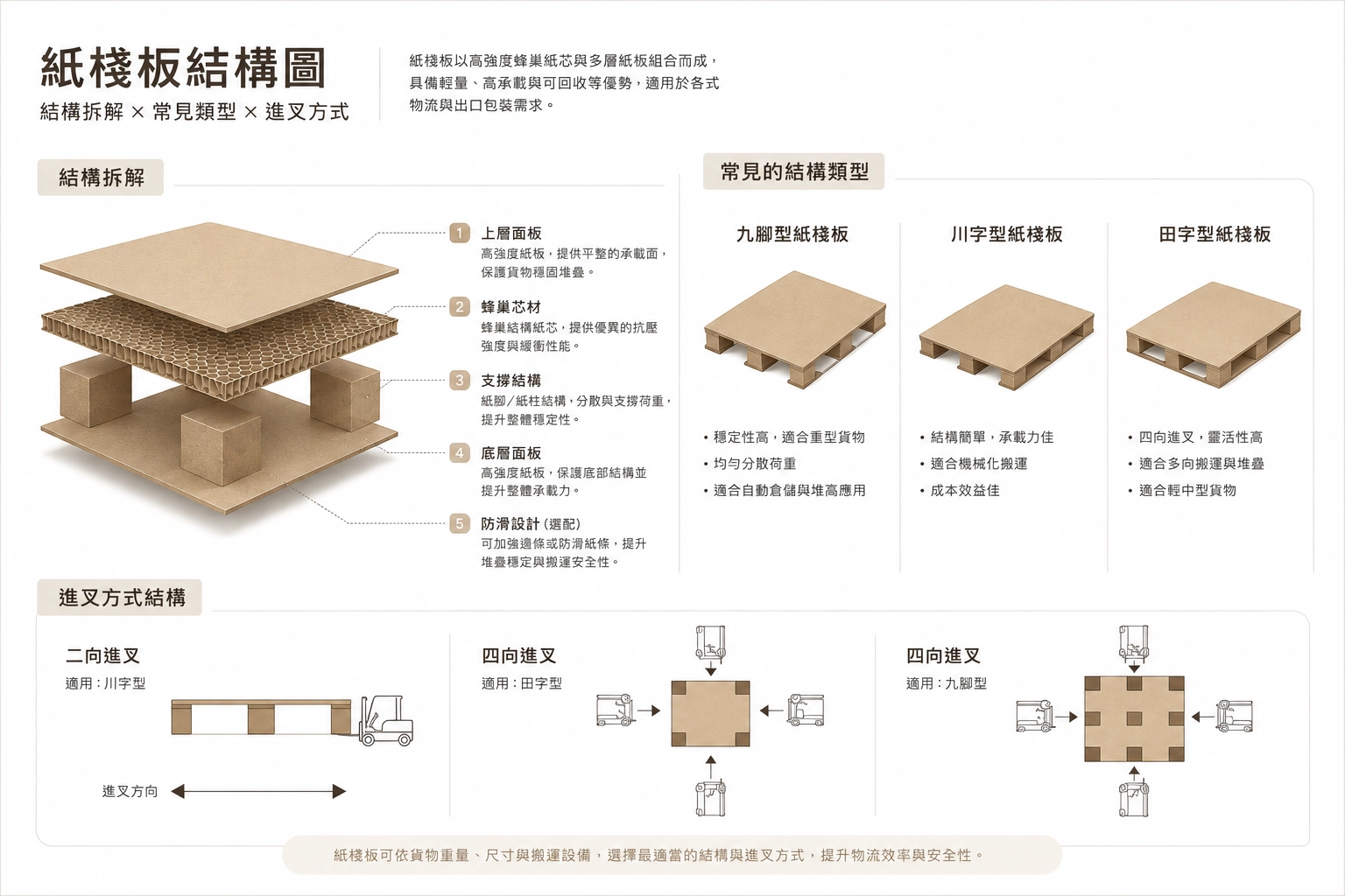 紙棧板結構圖/明洋紙器