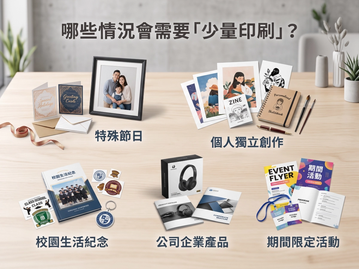 哪些情況會需要「少量印刷」