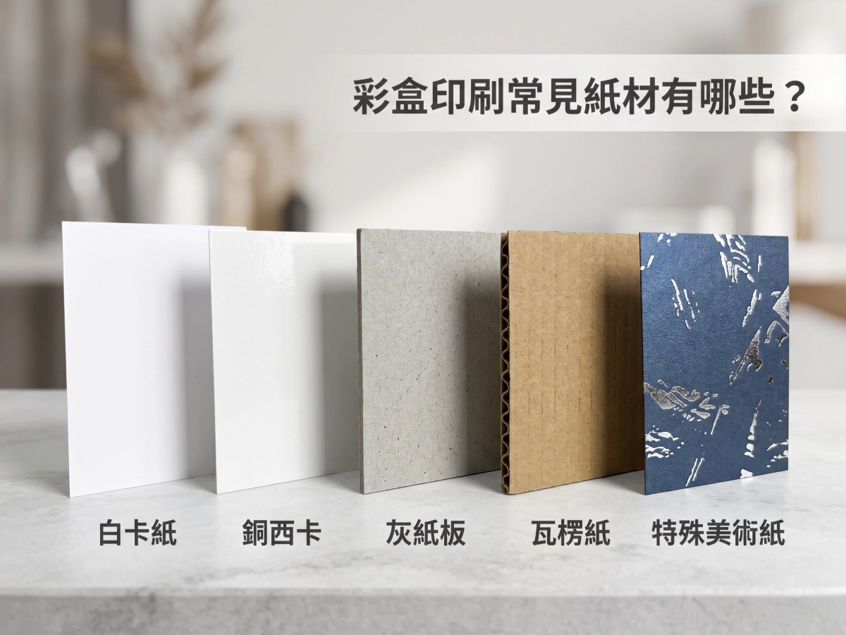 彩盒印刷常見紙材有哪些