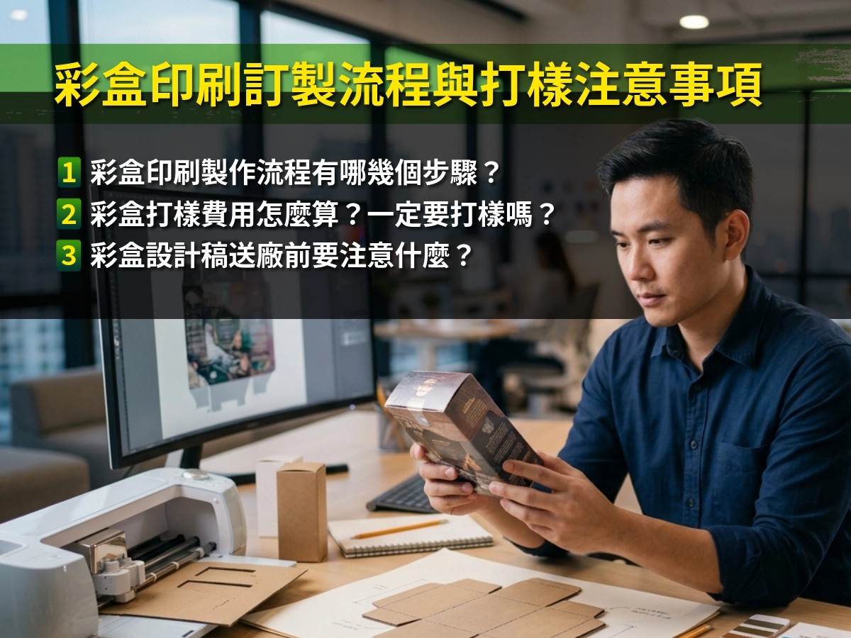 彩盒印刷訂製流程與打樣注意事項
