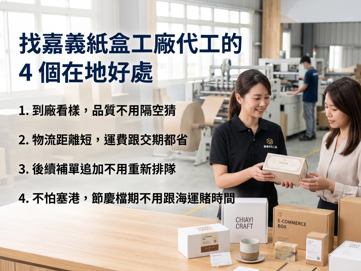 找嘉義紙盒工廠代工的 4 個在地好處