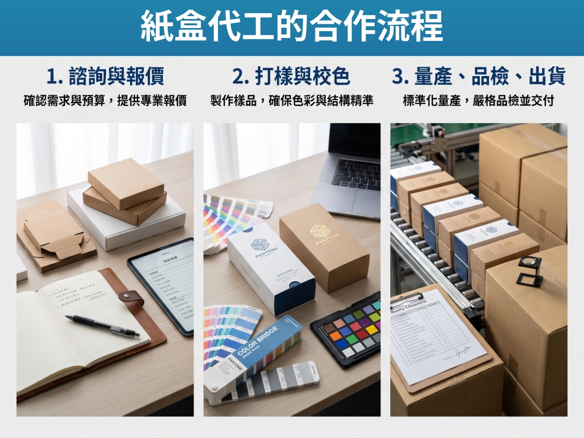 紙盒代工的合作流程