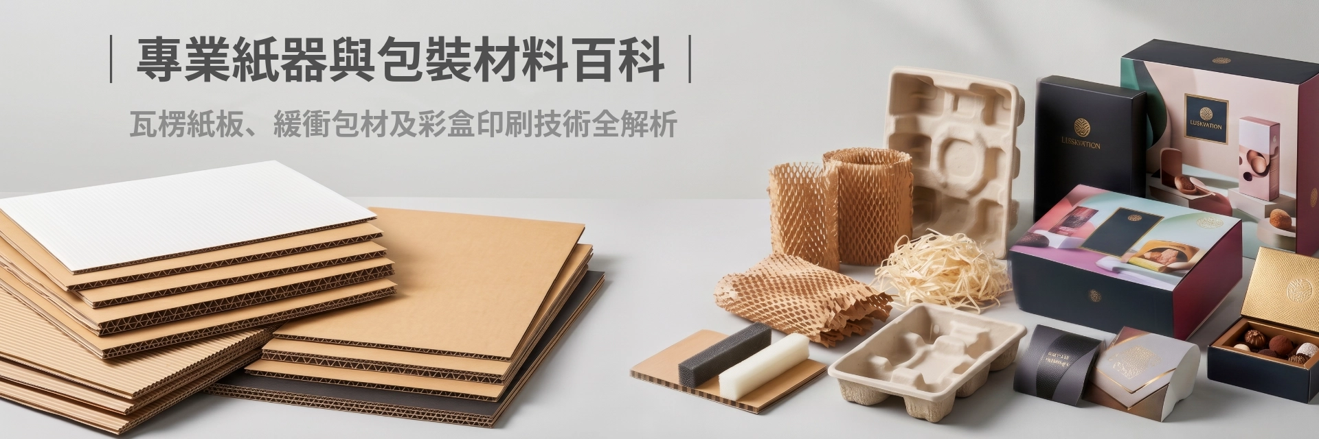專業紙器與包裝材料百科：瓦楞紙板、緩衝包材及彩盒印刷技術全解析